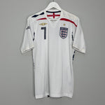 Shop 2007/09 ENGLAND BECKHAM #7 HOME SHIRT (M) UMBRO, classic football shirts, vintage football shirts & retro soccer jerseys at Cult Kits