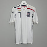 Shop 2007/09 ENGLAND BECKHAM #7 HOME SHIRT (M) UMBRO, classic football shirts, vintage football shirts & retro soccer jerseys at Cult Kits