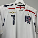 Shop 2007/09 ENGLAND BECKHAM #7 HOME SHIRT (M) UMBRO, classic football shirts, vintage football shirts & retro soccer jerseys at Cult Kits