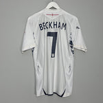 Shop 2007/09 ENGLAND BECKHAM #7 HOME SHIRT (M) UMBRO, classic football shirts, vintage football shirts & retro soccer jerseys at Cult Kits