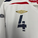 Shop 2007/09 ENGLAND GERRARD #4 HOME SHIRT (XL) UMBRO, classic football shirts, vintage football shirts & retro soccer jerseys at Cult Kits