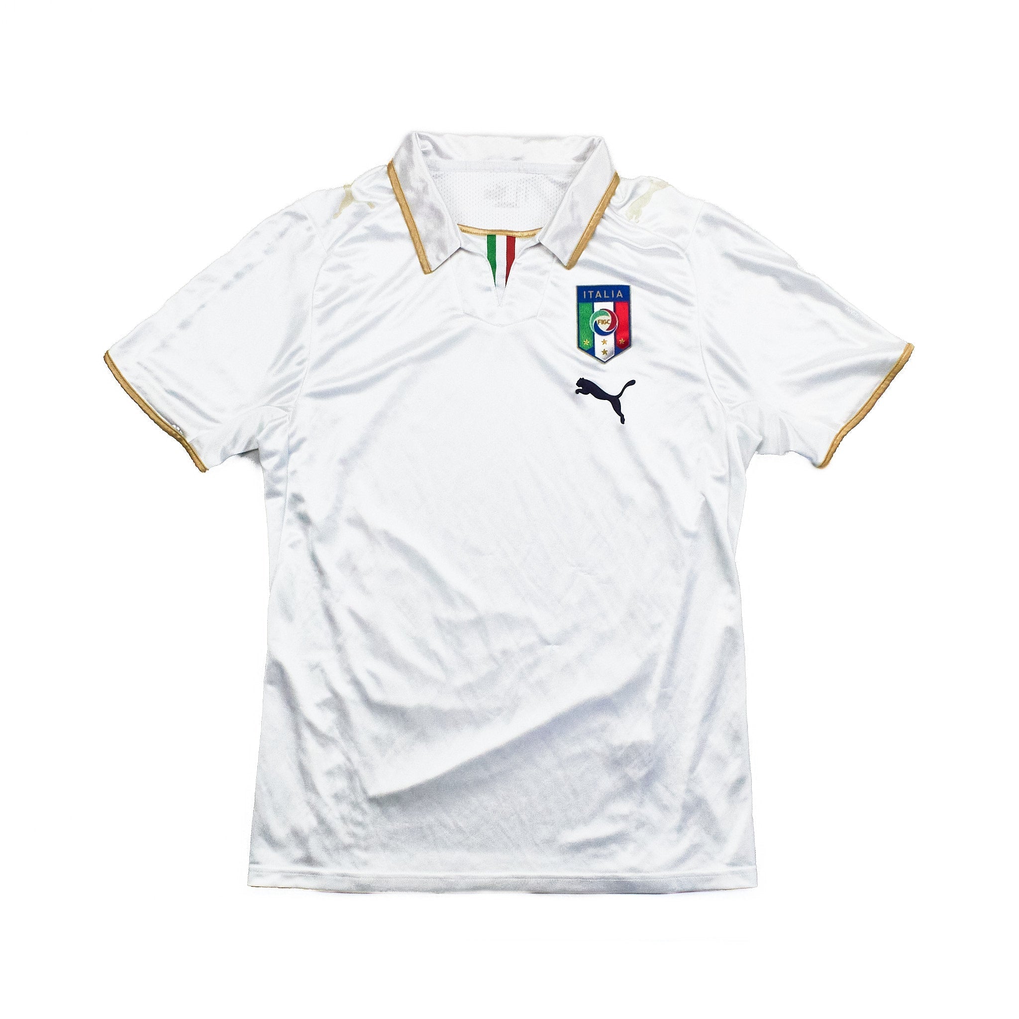 Buy 2007/09 Italy Home Shirt (M) Puma ~ Free worldwide shipping ~ Authentic Vintage Football Shirts from Cult Kits