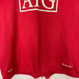 Shop 2007/09 MANCHESTER UNITED ANDERSON #8 HOME SHIRT (M) NIKE, classic football shirts, vintage football shirts & retro soccer jerseys at Cult Kits