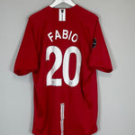 2007/09 MANCHESTER UNITED FABIO 20 HOME SHIRT (XXL) NIKE - Cult Kits - XXL - Buy Vintage Football Shirts, Authentic Retro Football Shirts For Sale, Classic Football Shirts & Soccer Jersey