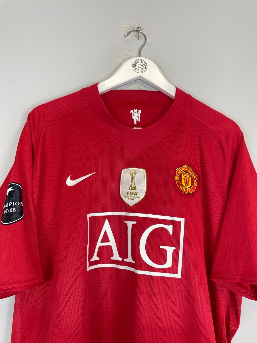2007/09 MANCHESTER UNITED FABIO 20 HOME SHIRT (XXL) NIKE - Cult Kits - XXL - Buy Vintage Football Shirts, Authentic Retro Football Shirts For Sale, Classic Football Shirts & Soccer Jersey