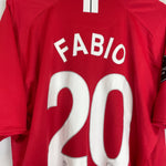 2007/09 MANCHESTER UNITED FABIO 20 HOME SHIRT (XXL) NIKE - Cult Kits - XXL - Buy Vintage Football Shirts, Authentic Retro Football Shirts For Sale, Classic Football Shirts & Soccer Jersey