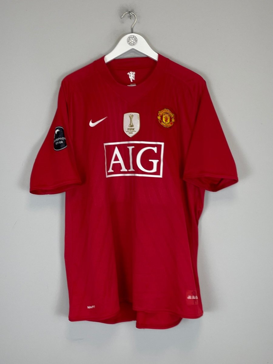 2007/09 MANCHESTER UNITED FABIO 20 HOME SHIRT (XXL) NIKE - Cult Kits - XXL - Buy Vintage Football Shirts, Authentic Retro Football Shirts For Sale, Classic Football Shirts & Soccer Jersey