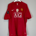 2007/09 MANCHESTER UNITED FABIO 20 HOME SHIRT (XXL) NIKE - Cult Kits - XXL - Buy Vintage Football Shirts, Authentic Retro Football Shirts For Sale, Classic Football Shirts & Soccer Jersey
