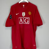 2007/09 MANCHESTER UNITED FABIO 20 HOME SHIRT (XXL) NIKE - Cult Kits - XXL - Buy Vintage Football Shirts, Authentic Retro Football Shirts For Sale, Classic Football Shirts & Soccer Jersey