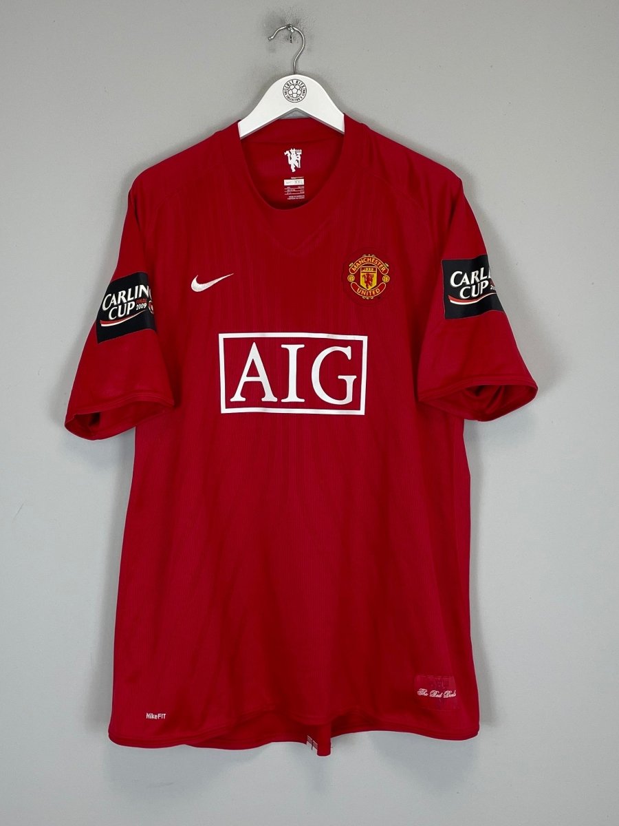 2007/09 MANCHESTER UNITED RONALDO 7 *CARLING CUP FINAL* HOME SHIRT (XXL) NIKE - Cult Kits - XXL - Buy Vintage Football Shirts, Authentic Retro Football Shirts For Sale, Classic Football Shirts & Soccer Jersey