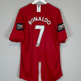2007/09 MANCHESTER UNITED RONALDO 7 *CARLING CUP FINAL* HOME SHIRT (XXL) NIKE - Cult Kits - XXL - Buy Vintage Football Shirts, Authentic Retro Football Shirts For Sale, Classic Football Shirts & Soccer Jersey
