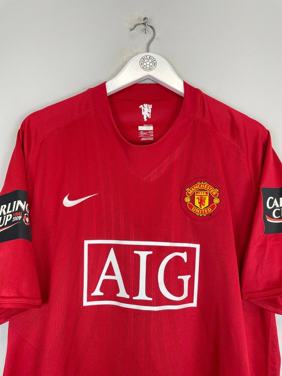 2007/09 MANCHESTER UNITED RONALDO 7 *CARLING CUP FINAL* HOME SHIRT (XXL) NIKE - Cult Kits - XXL - Buy Vintage Football Shirts, Authentic Retro Football Shirts For Sale, Classic Football Shirts & Soccer Jersey
