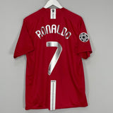 Shop 2007/09 MANCHESTER UNITED RONALDO #7 C/L HOME SHIRT (L) NIKE, classic football shirts, vintage football shirts & retro soccer jerseys at Cult Kits
