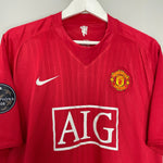 Shop 2007/09 MANCHESTER UNITED RONALDO #7 C/L HOME SHIRT (XXL) NIKE, classic football shirts, vintage football shirts & retro soccer jerseys at Cult Kits