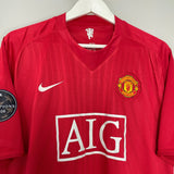 Shop 2007/09 MANCHESTER UNITED RONALDO #7 C/L HOME SHIRT (XXL) NIKE, classic football shirts, vintage football shirts & retro soccer jerseys at Cult Kits