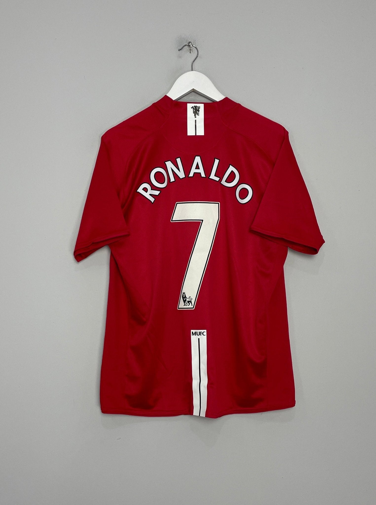 Shop 2007/09 MANCHESTER UNITED RONALDO #7 HOME SHIRT (L) NIKE, classic football shirts, vintage football shirts & retro soccer jerseys at Cult Kits
