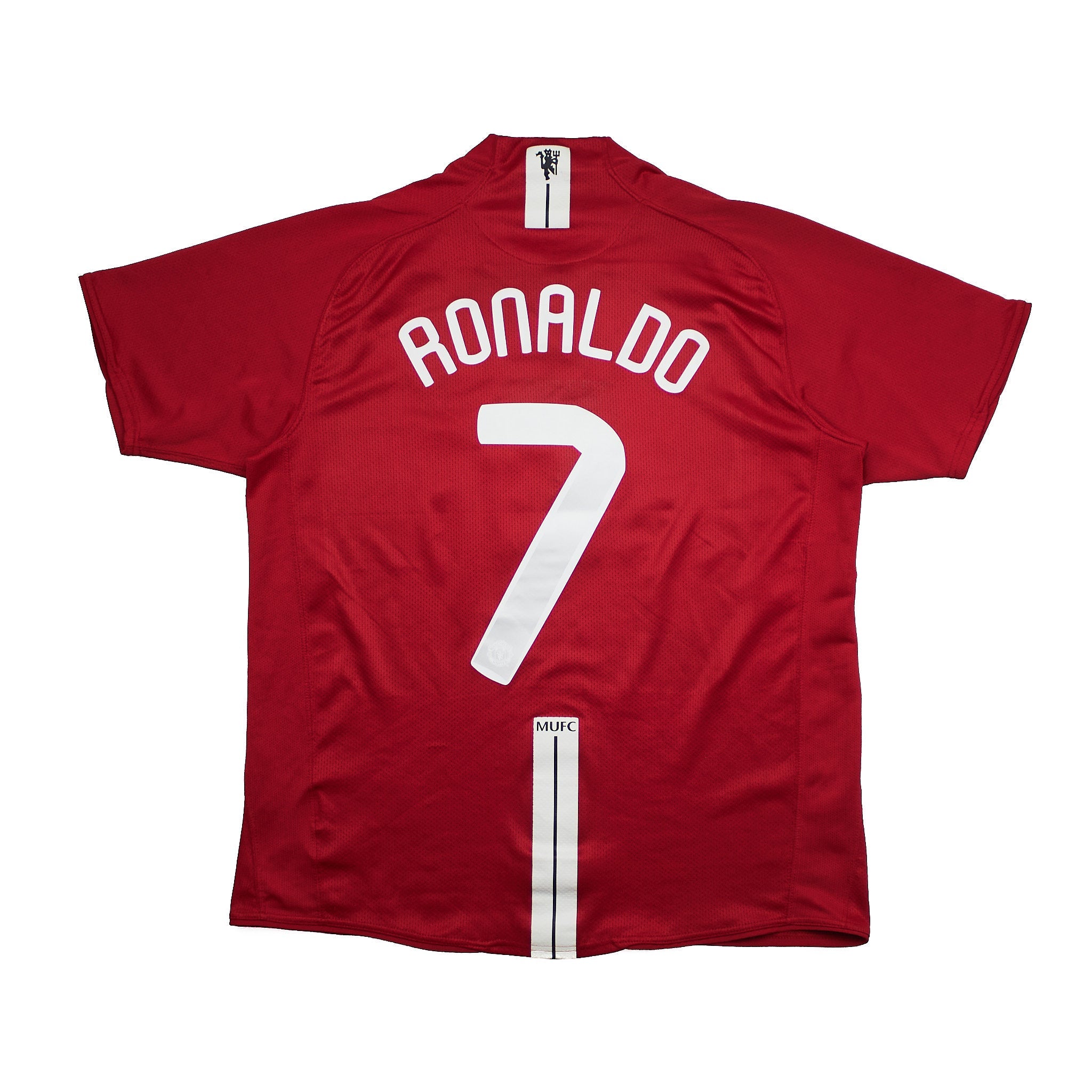 Buy 2007/09 Manchester United Ronaldo 7 Home Shirt (L) Nike ~ Free worldwide shipping ~ Authentic Vintage Football Shirts from Cult Kits