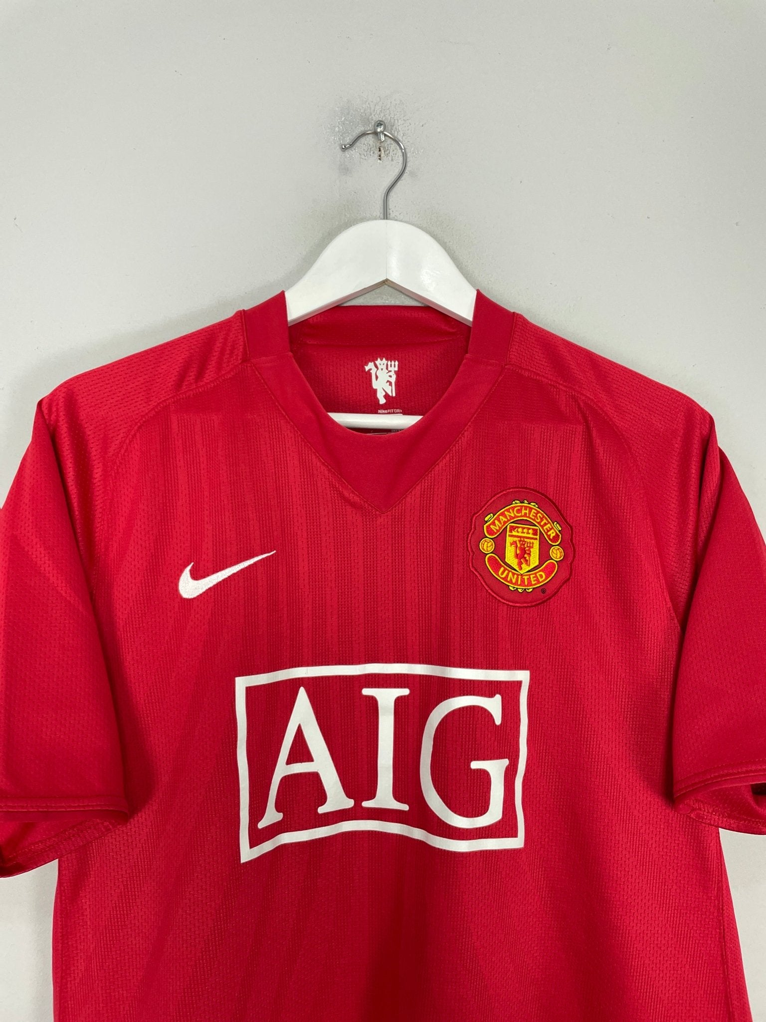 Shop 2007/09 MANCHESTER UNITED RONALDO #7 HOME SHIRT (L) NIKE, classic football shirts, vintage football shirts & retro soccer jerseys at Cult Kits