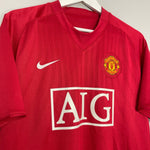 Shop 2007/09 MANCHESTER UNITED RONALDO #7 HOME SHIRT (L) NIKE, classic football shirts, vintage football shirts & retro soccer jerseys at Cult Kits
