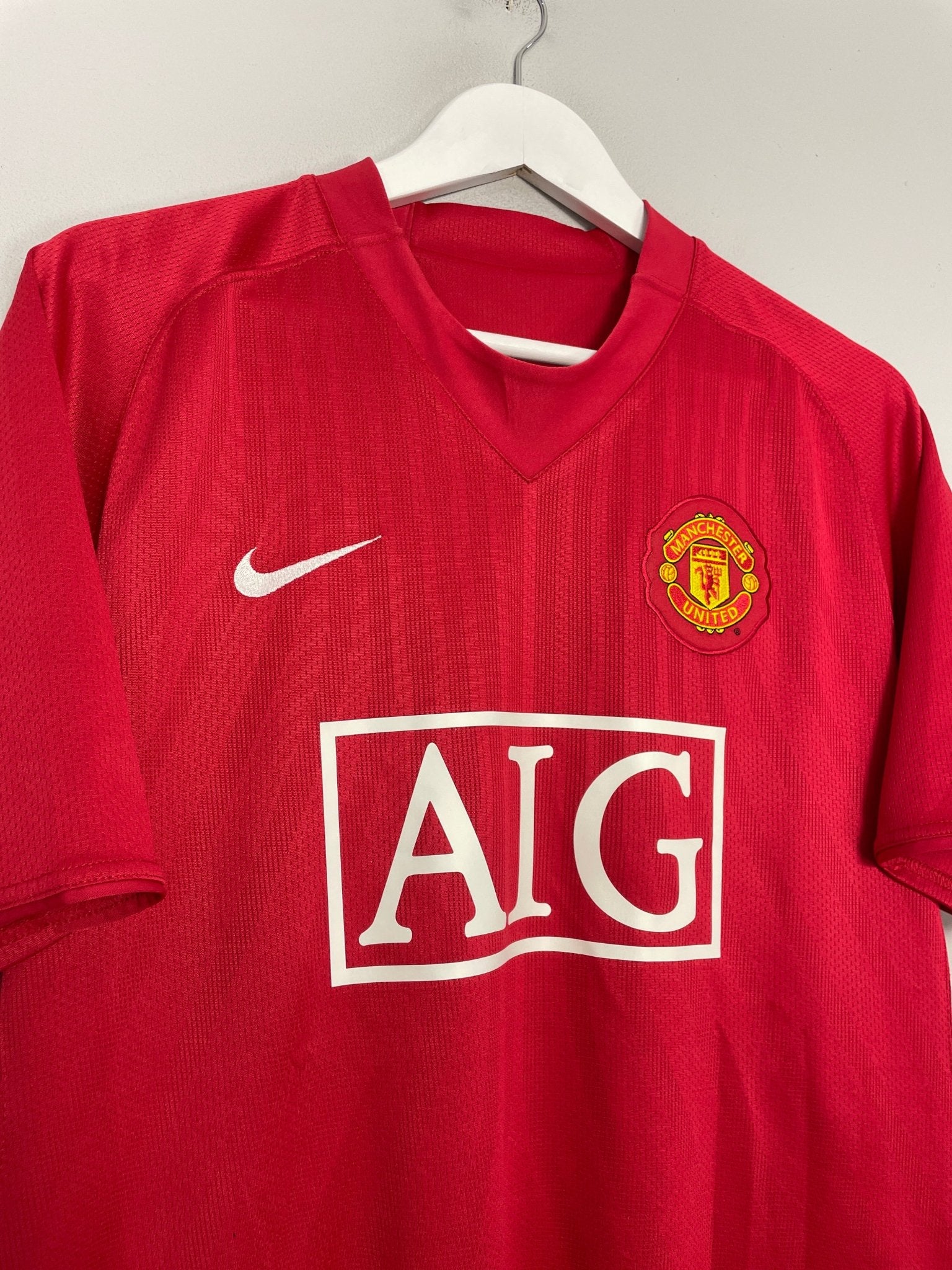 Shop 2007/09 MANCHESTER UNITED RONALDO #7 HOME SHIRT (L) NIKE, classic football shirts, vintage football shirts & retro soccer jerseys at Cult Kits