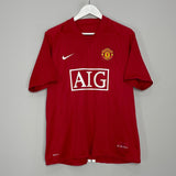Shop 2007/09 MANCHESTER UNITED RONALDO #7 HOME SHIRT (L) NIKE, classic football shirts, vintage football shirts & retro soccer jerseys at Cult Kits