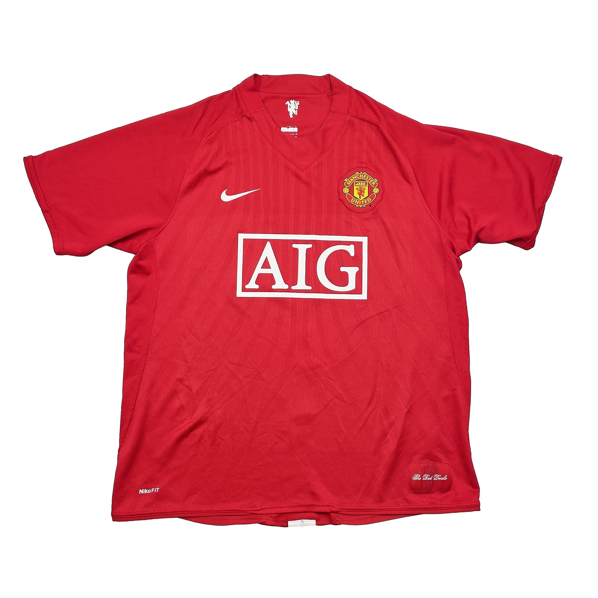 Buy 2007/09 MANCHESTER UNITED RONALDO 7 HOME SHIRT (L) NIKE ~ Free worldwide shipping available ~ Authentic Vintage Football Shirts from Cult Kits