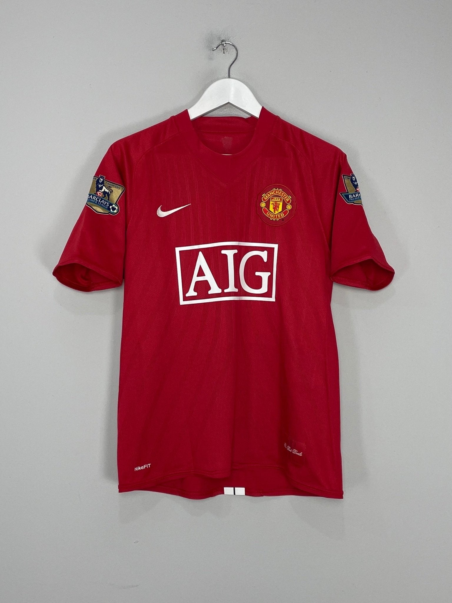 Shop 2007/09 MANCHESTER UNITED RONALDO #7 HOME SHIRT (M) NIKE, classic football shirts, vintage football shirts & retro soccer jerseys at Cult Kits