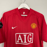 Shop 2007/09 MANCHESTER UNITED RONALDO #7 HOME SHIRT (XL) NIKE, classic football shirts, vintage football shirts & retro soccer jerseys at Cult Kits