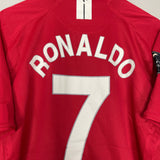 Shop 2007/09 MANCHESTER UNITED RONALDO #7 HOME SHIRT (XL) NIKE, classic football shirts, vintage football shirts & retro soccer jerseys at Cult Kits