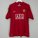 Shop 2007/09 MANCHESTER UNITED RONALDO #7 HOME SHIRT (XL) NIKE, classic football shirts, vintage football shirts & retro soccer jerseys at Cult Kits