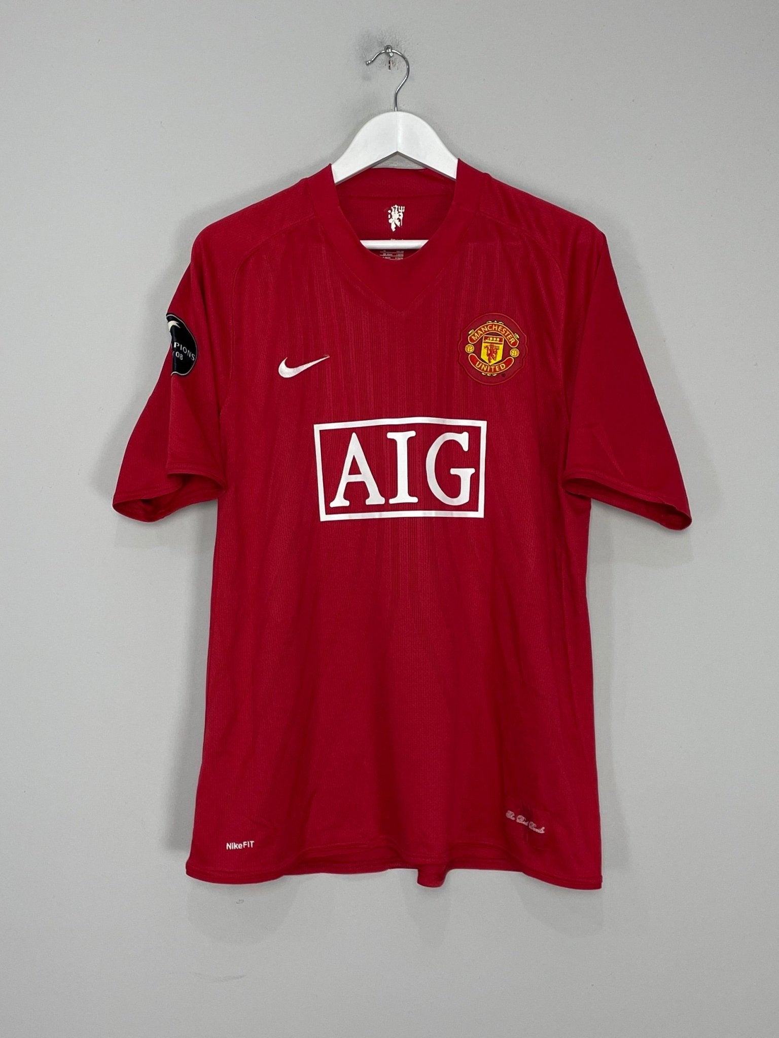 Shop 2007/09 MANCHESTER UNITED RONALDO #7 HOME SHIRT (XL) NIKE, classic football shirts, vintage football shirts & retro soccer jerseys at Cult Kits