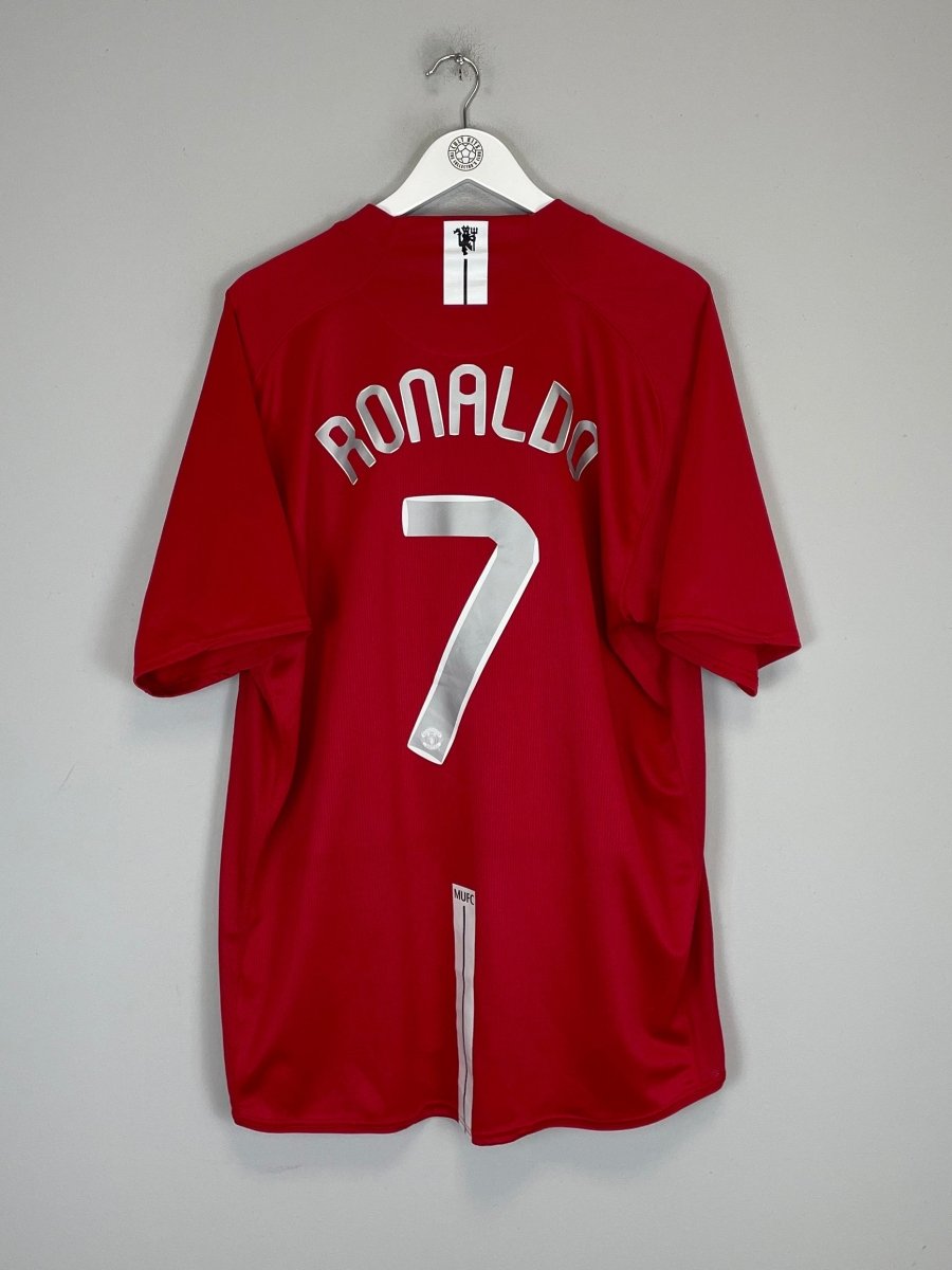 2007/09 MANCHESTER UNITED RONALDO 7 HOME SHIRT (XXL) NIKE - Cult Kits - XXL - Buy Vintage Football Shirts, Authentic Retro Football Shirts For Sale, Classic Football Shirts & Soccer Jersey
