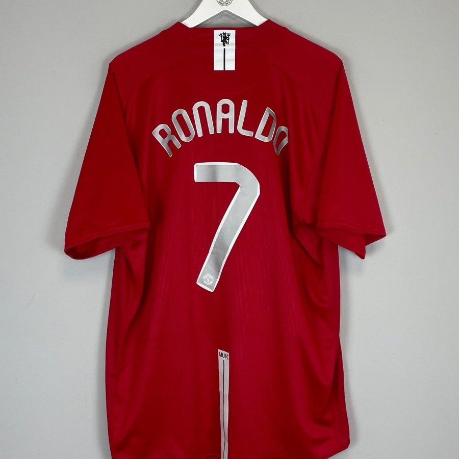 2007/09 MANCHESTER UNITED RONALDO 7 HOME SHIRT (XXL) NIKE - Cult Kits - XXL - Buy Vintage Football Shirts, Authentic Retro Football Shirts For Sale, Classic Football Shirts & Soccer Jersey