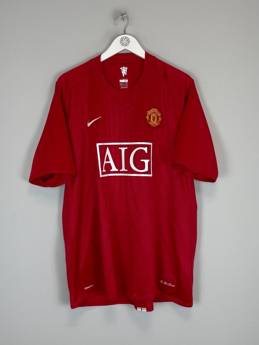 2007/09 MANCHESTER UNITED RONALDO 7 HOME SHIRT (XXL) NIKE - Cult Kits - XXL - Buy Vintage Football Shirts, Authentic Retro Football Shirts For Sale, Classic Football Shirts & Soccer Jersey