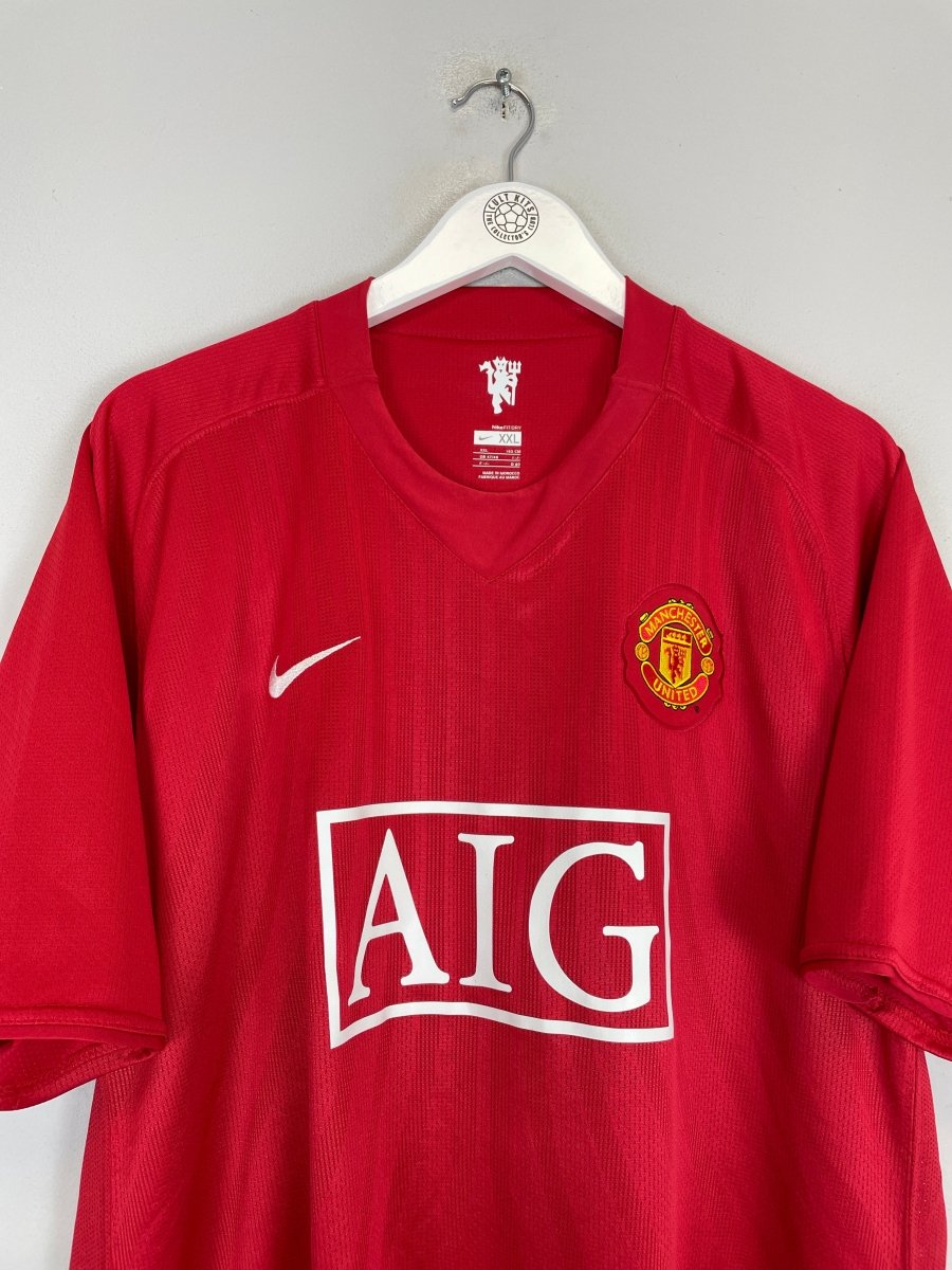 2007/09 MANCHESTER UNITED RONALDO 7 HOME SHIRT (XXL) NIKE - Cult Kits - XXL - Buy Vintage Football Shirts, Authentic Retro Football Shirts For Sale, Classic Football Shirts & Soccer Jersey