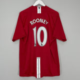 Shop 2007/09 MANCHESTER UNITED ROONEY #10 HOME SHIRT (XL) NIKE, classic football shirts, vintage football shirts & retro soccer jerseys at Cult Kits