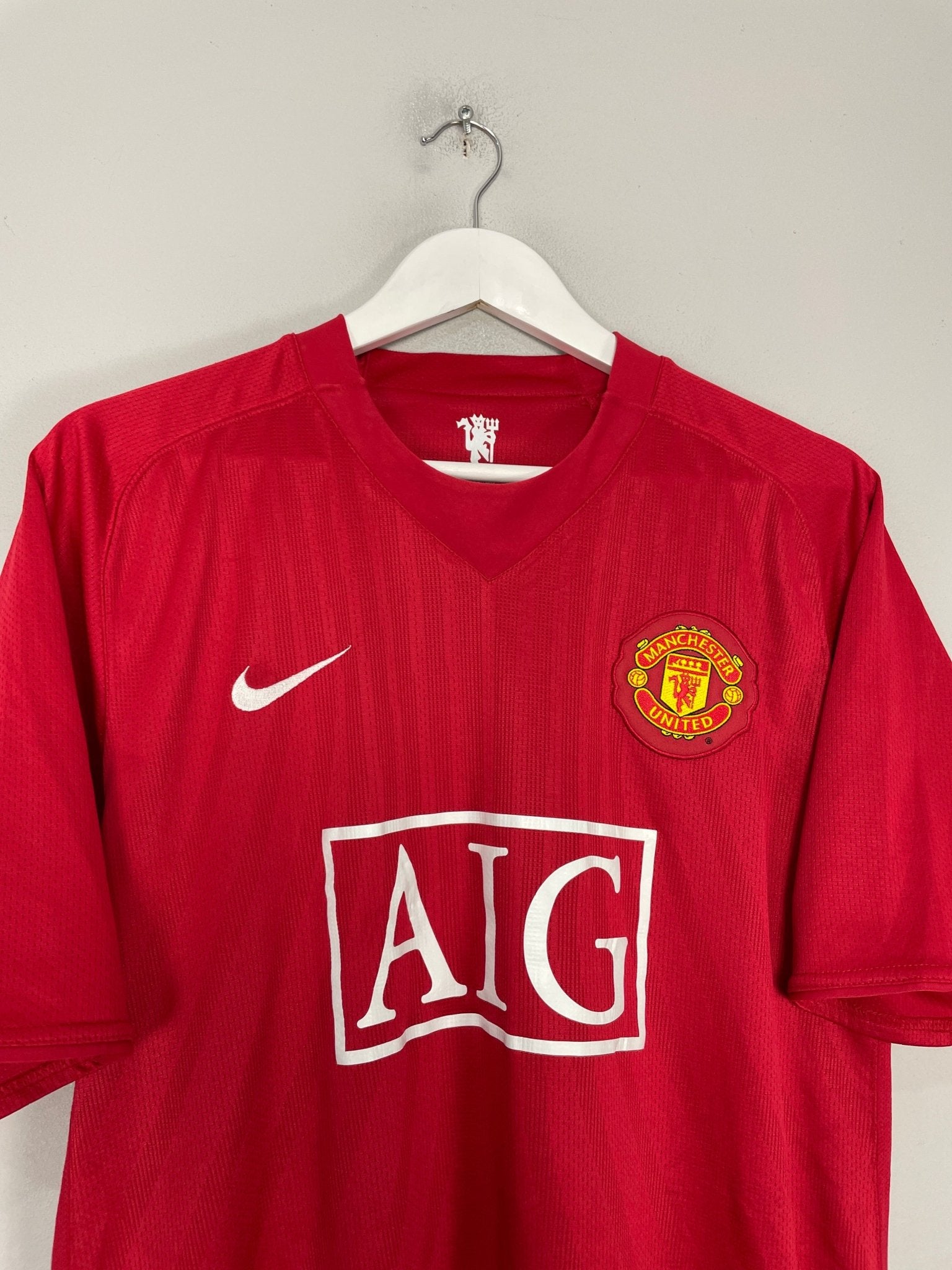 Shop 2007/09 MANCHESTER UNITED ROONEY #10 HOME SHIRT (XL) NIKE, classic football shirts, vintage football shirts & retro soccer jerseys at Cult Kits