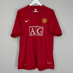 Shop 2007/09 MANCHESTER UNITED ROONEY #10 HOME SHIRT (XL) NIKE, classic football shirts, vintage football shirts & retro soccer jerseys at Cult Kits