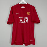 Shop 2007/09 MANCHESTER UNITED ROONEY #10 HOME SHIRT (XL) NIKE, classic football shirts, vintage football shirts & retro soccer jerseys at Cult Kits