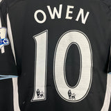 Shop 2007/09 NEWCASTLE UNITED OWEN #10 HOME SHIRT (M) ADIDAS, classic football shirts, vintage football shirts & retro soccer jerseys at Cult Kits