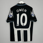 Shop 2007/09 NEWCASTLE UNITED OWEN #10 HOME SHIRT (M) ADIDAS, classic football shirts, vintage football shirts & retro soccer jerseys at Cult Kits