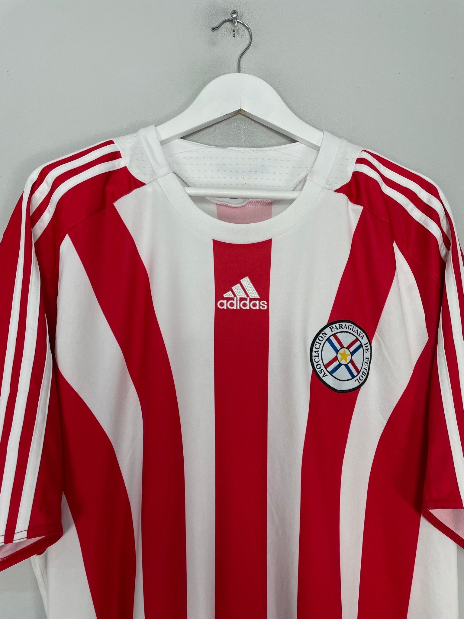 Shop 2007/09 PARAGUAY HOME SHIRT (XXL) ADIDAS, classic football shirts, vintage football shirts & retro soccer jerseys at Cult Kits