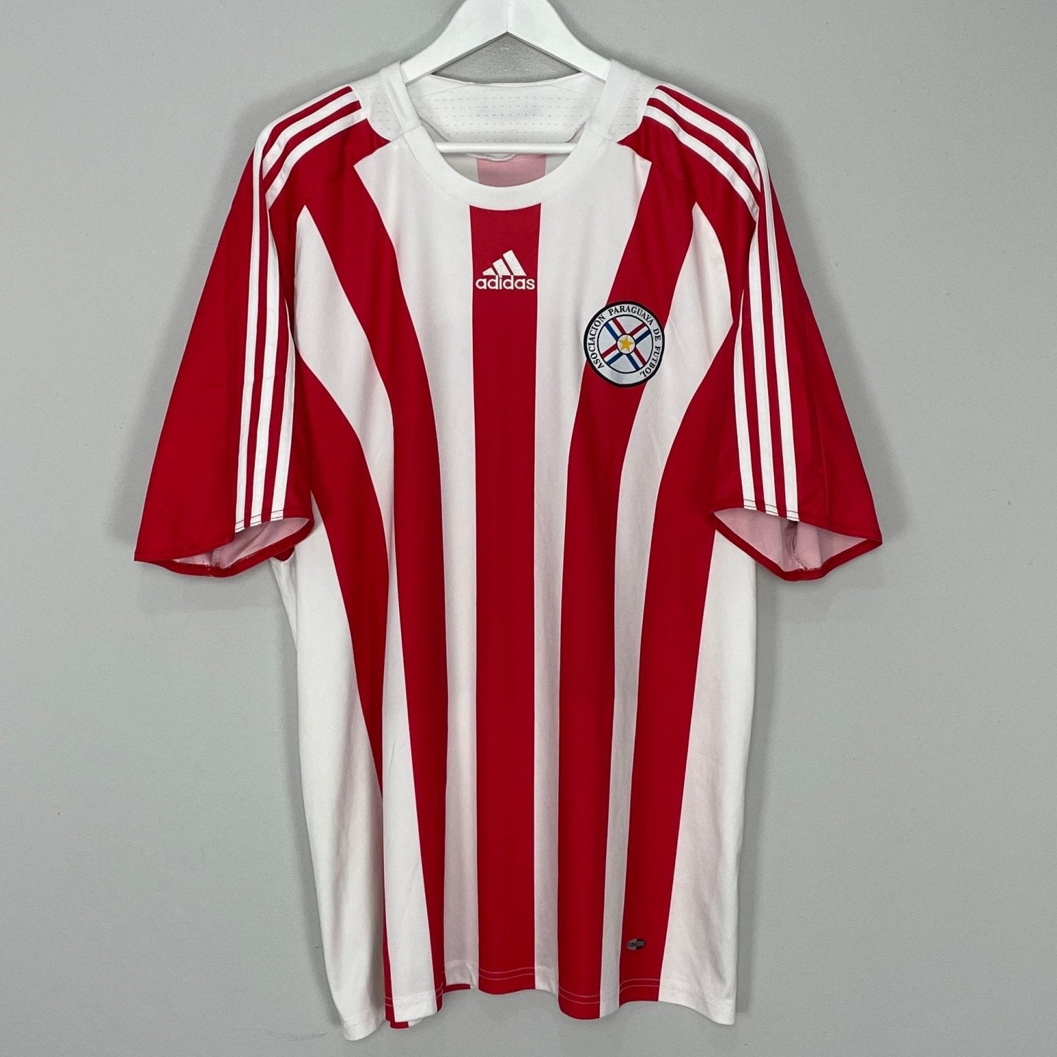 Shop 2007/09 PARAGUAY HOME SHIRT (XXL) ADIDAS, classic football shirts, vintage football shirts & retro soccer jerseys at Cult Kits