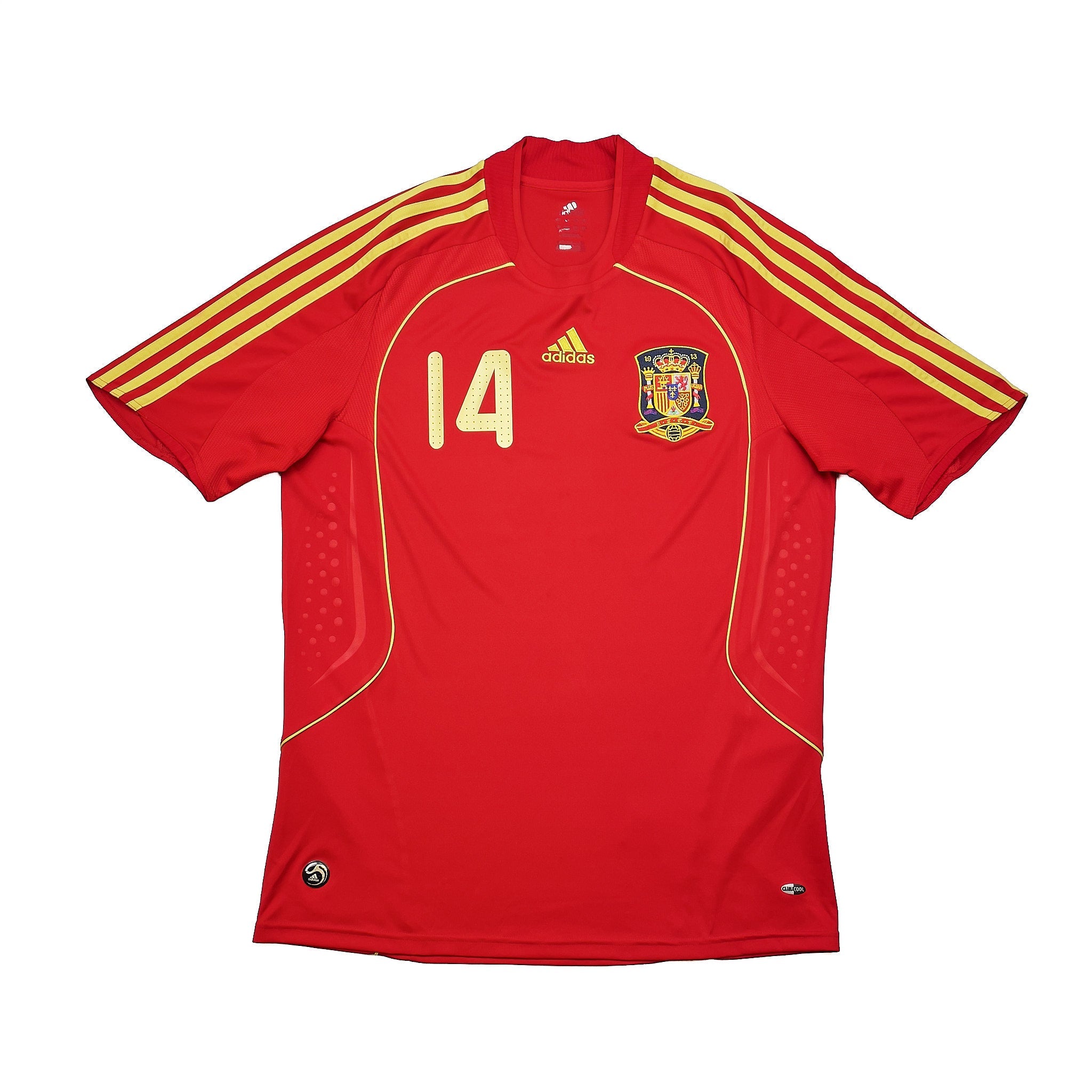 Buy 2007/09 Spain Alonso 14 Home Shirt (L) Adidas ~ Free worldwide shipping ~ Authentic Vintage Football Shirts from Cult Kits