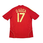 Buy 2007/09 Spain D.Guiza 17 Home Shirt (XL) Adidas ~ Free worldwide shipping available ~ Authentic Vintage Football Shirts from Cult Kits