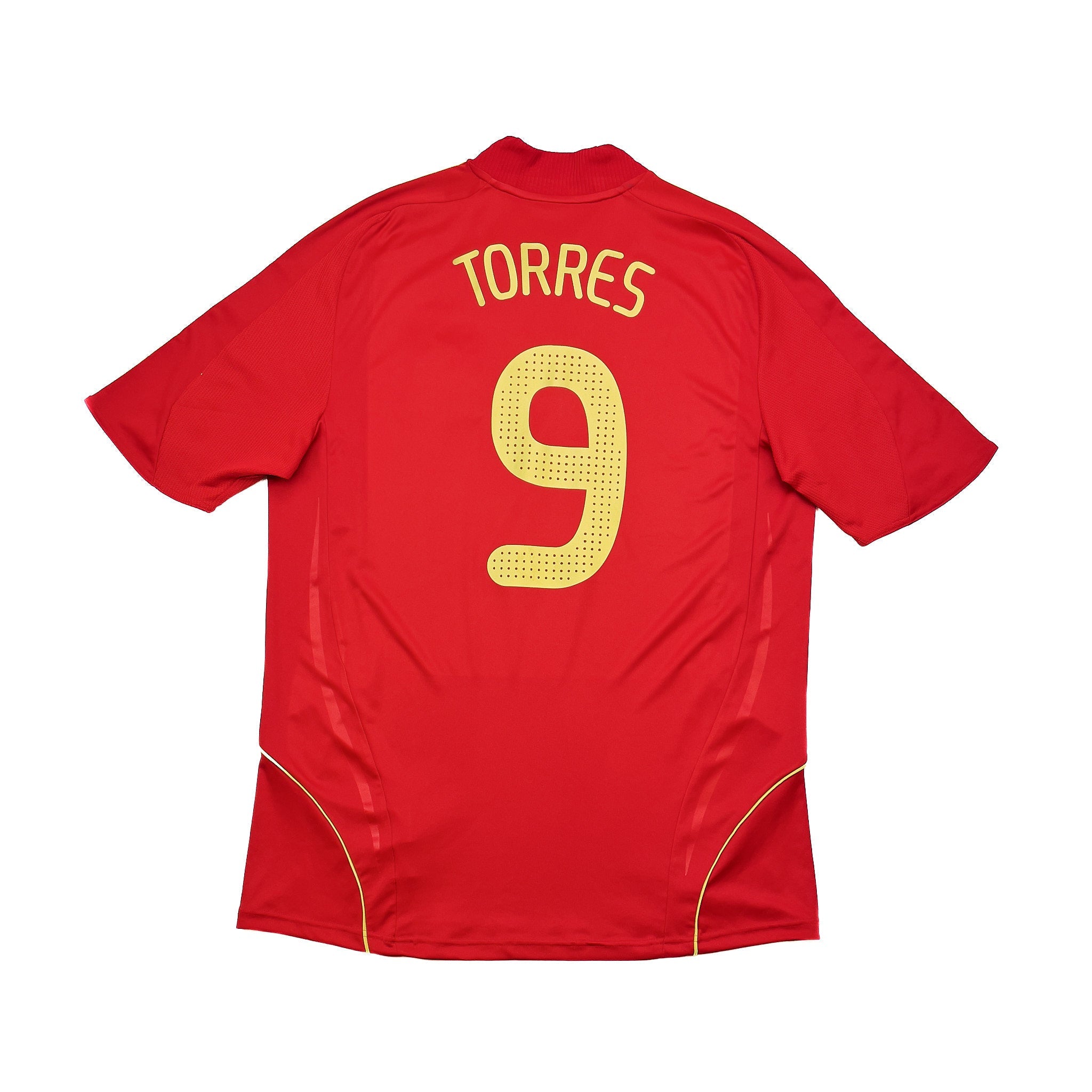 Buy 2007/09 Spain Torres 9 Home Shirt (L) Adidas ~ Free worldwide shipping ~ Authentic Vintage Football Shirts from Cult Kits