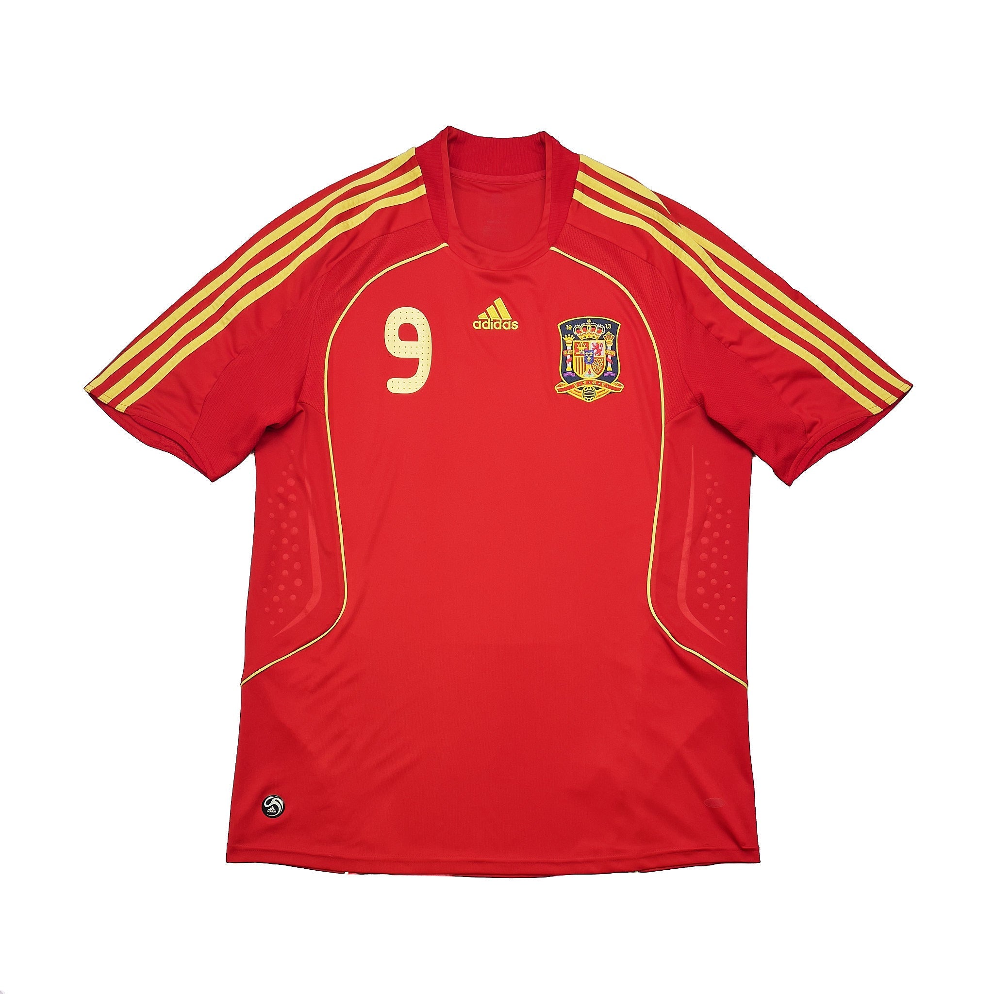 Buy 2007/09 Spain Torres 9 Home Shirt (XL) Adidas ~ Free worldwide shipping available ~ Authentic Vintage Football Shirts from Cult Kits