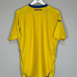 2007/09 SWEDEN HOME SHIRT (M) UMBRO - Cult Kits - Medium - Buy Vintage Football Shirts, Authentic Retro Football Shirts For Sale, Classic Football Shirts & Soccer Jersey