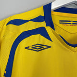 2007/09 SWEDEN HOME SHIRT (M) UMBRO - Cult Kits - Medium - Buy Vintage Football Shirts, Authentic Retro Football Shirts For Sale, Classic Football Shirts & Soccer Jersey