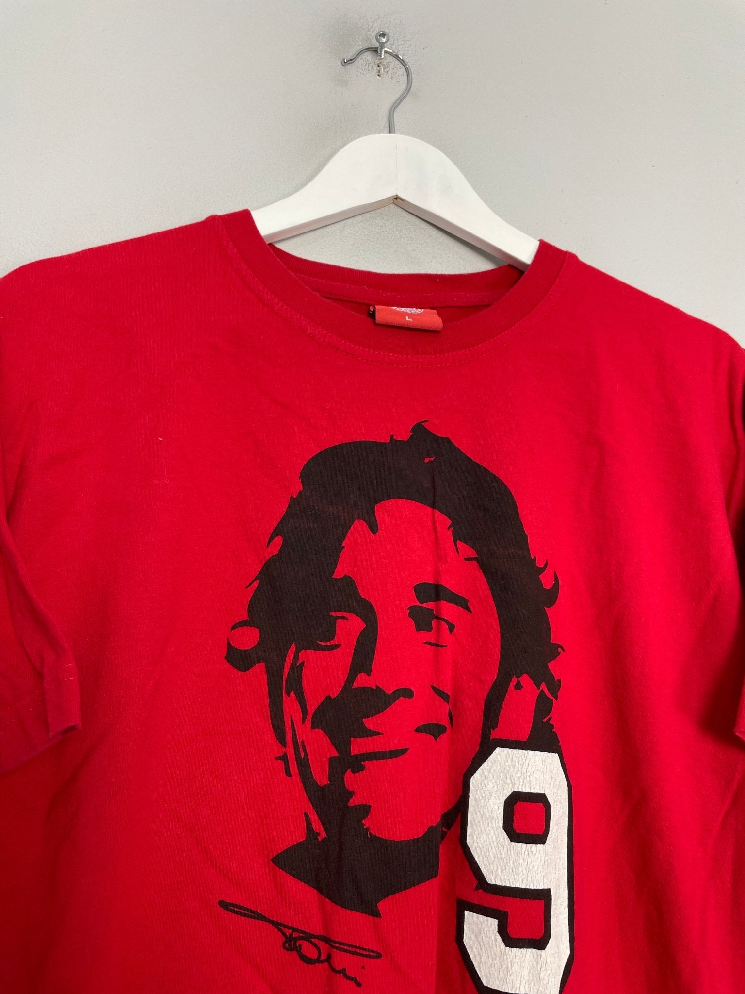 Shop 2007/10 BAYERN MUNICH LUCA TONI T-SHIRT (L) OM, classic football shirts, vintage football shirts & retro soccer jerseys at Cult Kits